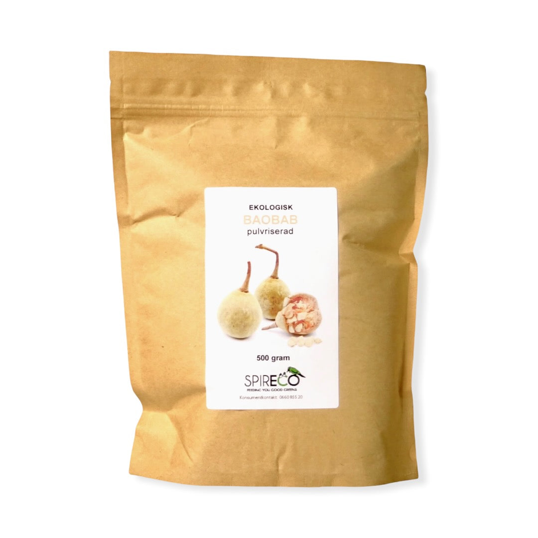 Baobabpulver ekologiskt 500 g från Spireco