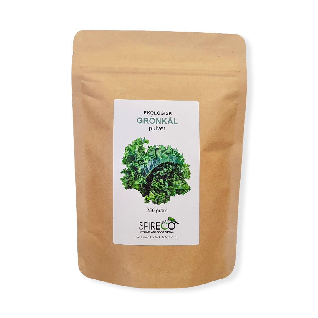 Grönkålspulver ekologiskt 250 g från Spireco