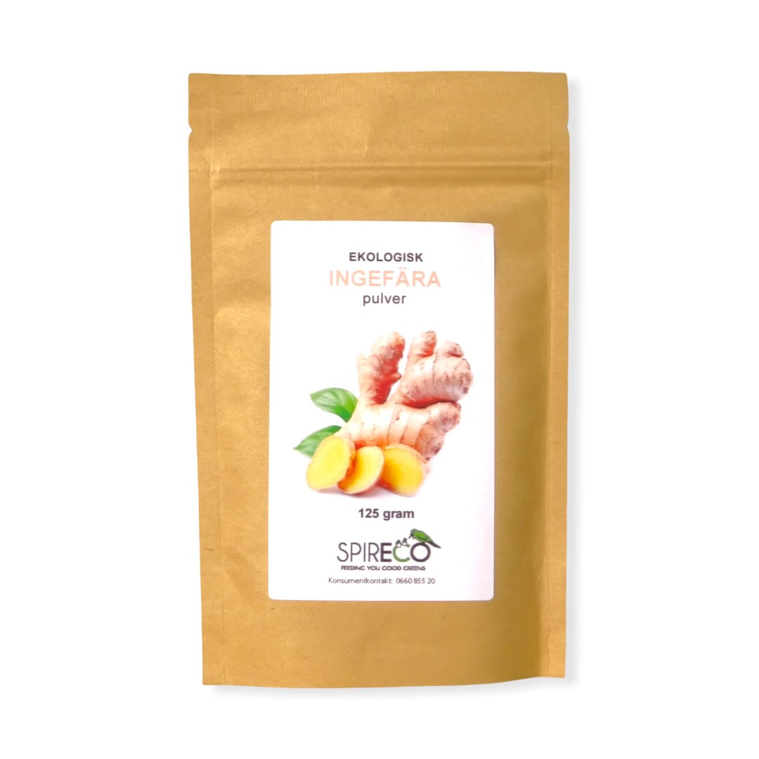 Ingefärspulver ekologiskt 125 g från Spireco