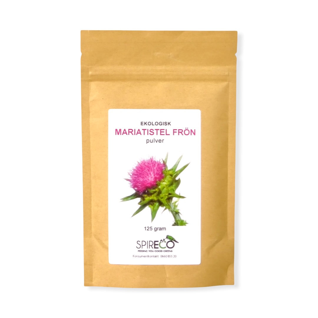 Mariatistelfröpulver ekologiskt 125 g från Spireco