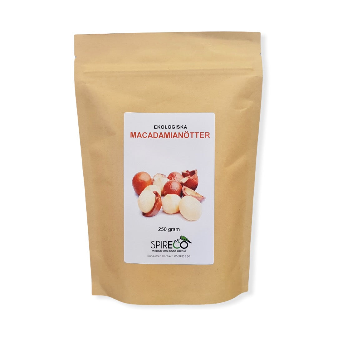 Macadamianötter ekologiska 250 g från Spireco