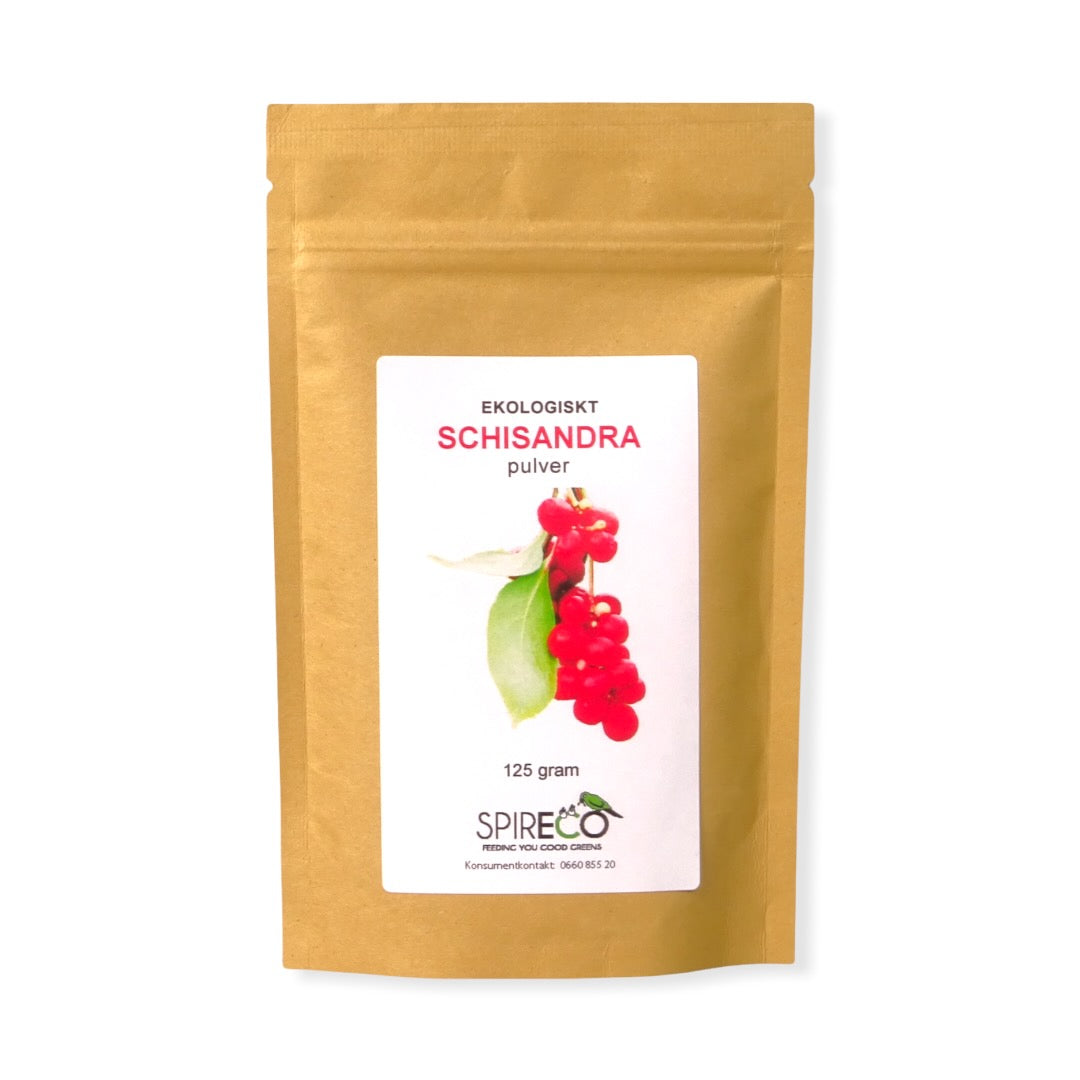 Schisandrapulver ekologiskt 125 g från Spireco