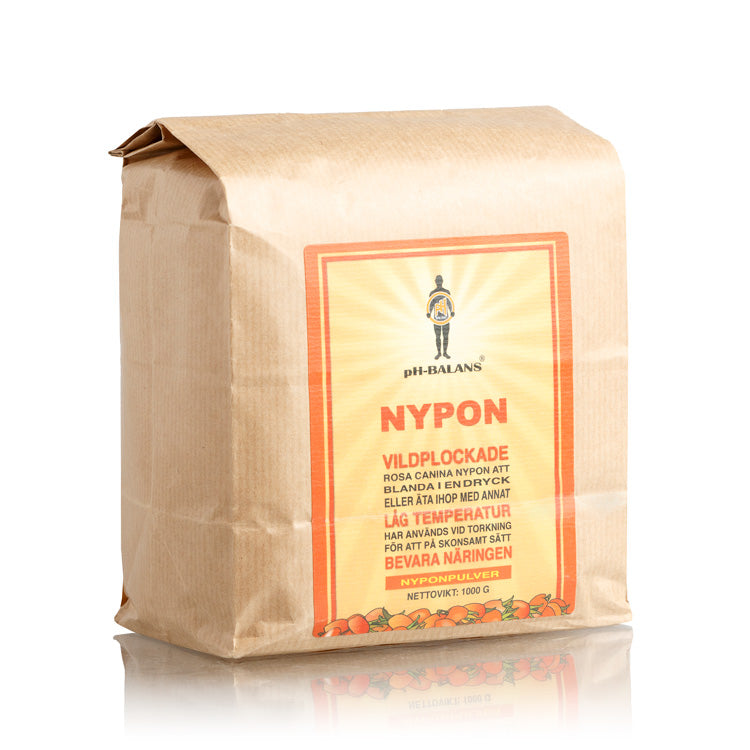Nyponpulver 1 kg - pH-balans